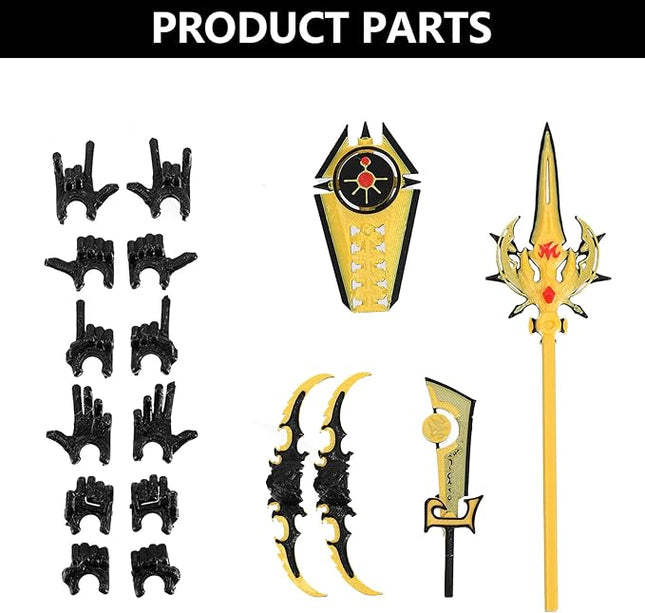 T13 Action Figure & Titan 13 Toys Yellow（3D Printed Action Figures Assembly Completed）（Multi-Jointed Movable）（Angel Designs Includes Various Accessories） Dummy 13 T 13 Figures Desk Decoration 5.5in