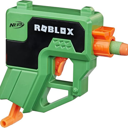 Nerf Roblox Phantom Forces: Boxy Buster Dart Blaster, Pull-Down Priming Handle, 2 Elite Darts, Code to Unlock in-Game Virtual Item