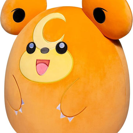 Squishmallows Pokemon 14-Inch Teddiursa Plush - Add Teddiursa to Your Squad, Ultrasoft Stuffed Animal Medium Рlush, Official Kelly Toy Ⲣlush