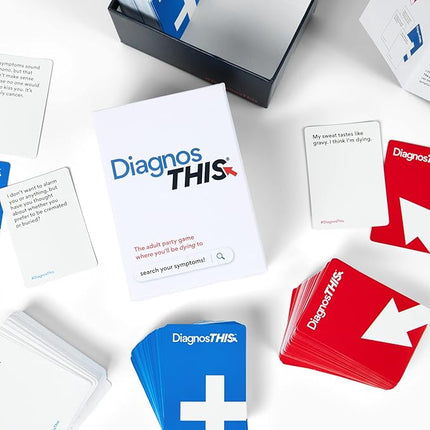 DiagnosThis – Hilarious Hypochondriac Party Game for Adults | 300 Diagnosis & 100 Symptom Cards for Medical Nerds, Hypochondriacs & Game Nights