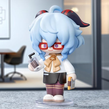 POP MART Genshin Impact Dress-Up Dreams Themed Chibi Series Figures, Genshin Impact Blind Box Figures, Random Design Action Figures Collectible Toys Home Decorations,Birthday Gifts, Single Box