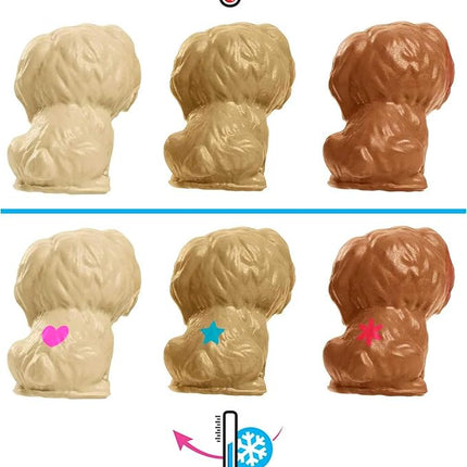 Barbie Doll & Pets Set, Blonde with Mommy Dog, 3 Newborn Puppies with Color-Change Feature & Pet Accessories