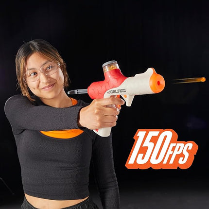 Nerf Pro Gelfire Twist Shot Blaster, 150 FPS, 5,000 Gelfire Rounds, T-Pull Priming, Integrated 80 Round Hopper, Eyewear, Ages 14+