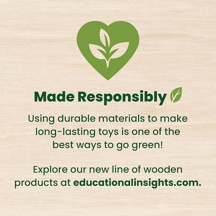 Educational Insights Pattern & Sequencing Wooden Board – Color Matching Toy for Kids, Fine Motor Kits, Sequence Board Games for Toddlers, Preschool Manipulatives, Ages 3+