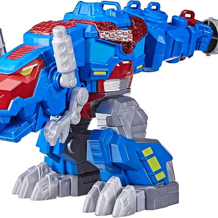 Transformers Dinobot Adventures Optimus Prime T-Rex Converting Toy with Lights and Sounds, 9+ Inch Action Figure, Ages 3 and Up (Amazon Exclusive)