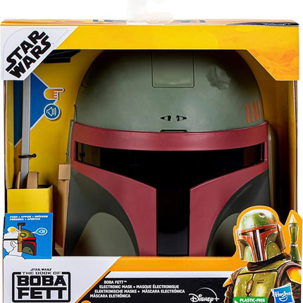 STAR WARS Boba Fett Electronic Mask with Sound Effects, Toys for 5 Year Old Boys and Girls