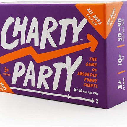 Charty Party: All Ages Edition - Mathematically Humorous Game - for 3 or More Players - 30 to 90 Play Time - Card Game for Classrooms, Families, and Even Your Grandma
