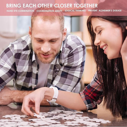 MOMIBOOK Puzzles for Adults 1000 Pieces Jigsaw Puzzles of This Little Thing Called Love, Painting Image Challenging Hard Impossible Hard Puzzle Unique Funny Christmas Valentine's Birthday Gifts