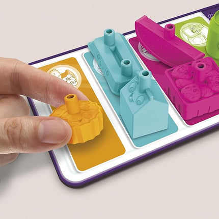 Grocery Go Karts Board Game for Preschoolers and Kids Ages 4 and Up, Building Game with Mini Groceries, Preschool Games for 2-4 Players