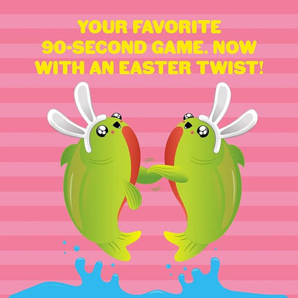 Exploding Kittens Hoppy Salmon 3-6 Players - Ages 6+ - 90 Second Rounds - Easy to Learn Quick Matching Card Game - Party Game, Family Game Night, Kid and Adult Card Game