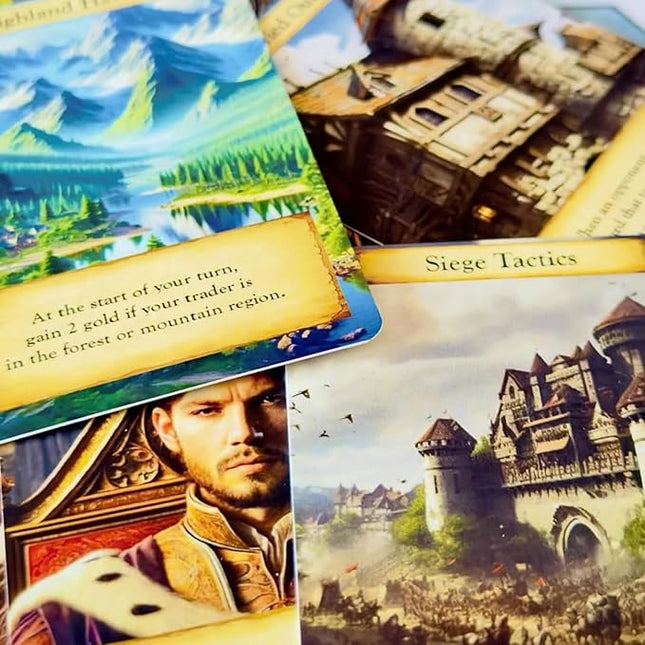 Trade and Triumph Board Game – Strategy Game of Medieval Trade and Resource Management | for Adults and Family | Ages 13+, 2-4 Players, 60-90 Minutes