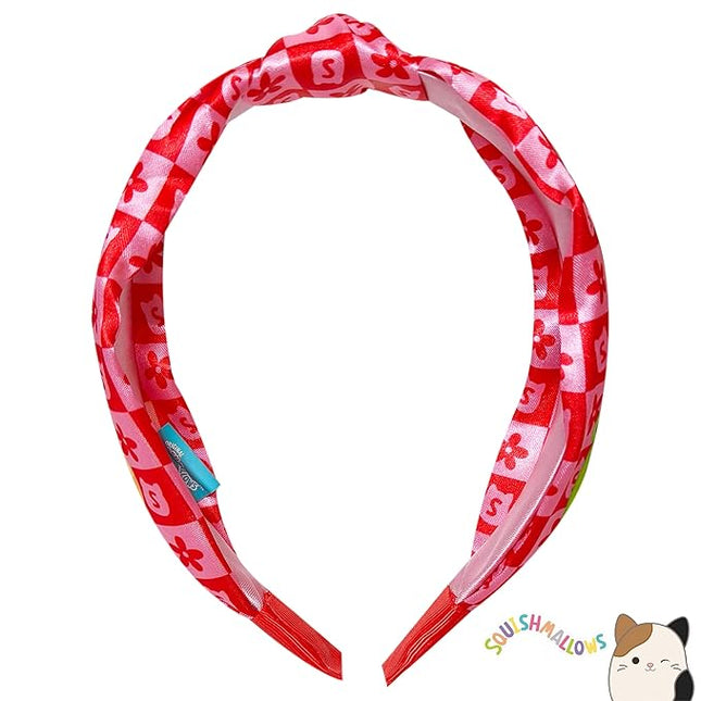 LUV HER Licensed Squishmallows Knotted Headband - Thick Headbands For Girls - One Size Fit All - Hair Accessories For Her Ages 8+