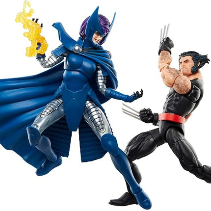 Marvel Legends Series Wolverine and Psylocke, 50th Anniversary Comics Collectible 6-Inch Action Figure 2-Pack