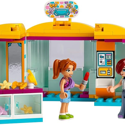 LEGO Friends Tiny Accessories Store and Beauty Shop Toy, Pretend Playset for Kids, Paisley and Candi Mini-Doll Characters and Mini Dolls Accessories, Great Gift for 6 Year Old Girls and Boys, 42608