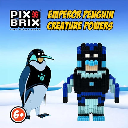 Pix Brix - Wild Kratts Toys Pixel Art Kit - Rhinoceros, 1344 Pieces - Patented Slide + Stack Pixel Puzzle Building Bricks, Build & Collect Wild Kratts Animals - Stem Toys, Ages 6 Plus