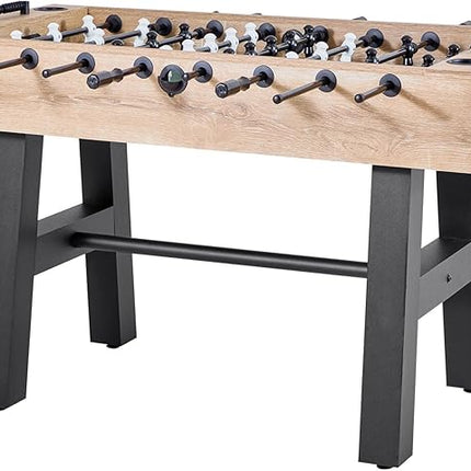 VEVOR Foosball Table, 55-inch Standard Size Table, Indoor Full-Size Foosball Tables with 4 Balls and 26 Players, Includes Durable Soccer Set, Score Keeper & Cup Holders, for Home, Family, Game Room