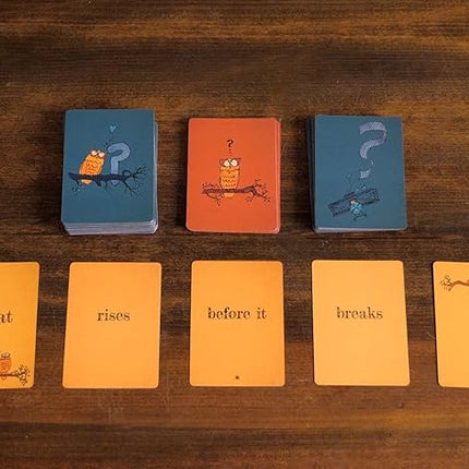 Runaway Parade Games Smug Owls Card Game - an Award-Winning Hilarious & Creative Riddle-Solving Party Game for Kids and Adults | Fun for The Whole Family | 8+ | 15-20 min | 3-15 Players