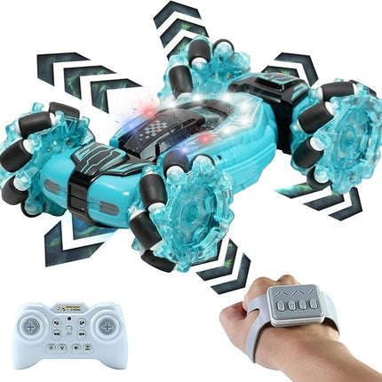 GRANTLEY Remote Control Car, Gesture Sensing RC Stunt Car, 4 WD Off-Road Race Car, 2.4Ghz Hand Controlled Remote Control Drift Cars for 4-6 8-12 Boys Girls Kids