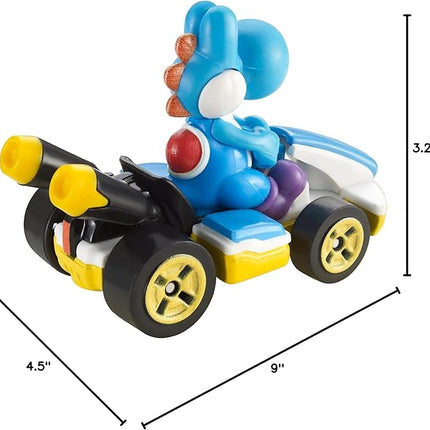 Hot Wheels Mario Kart Vehicle 4-Pack, Set of 4 Fan-Favorite Characters Includes 1 Exclusive Model, Collectible Gift for Kids & Fans Ages 3 Years Old & Up