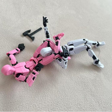 (Assembly Completed) 8 Packs T13 Action Figure Set, 3D Printed ActionFigure Toy Gifts for Kids, Dummy 13,Robot 13 Action Figure Full Body Mechanical Doll Christmas Birthday Gift for Boys Girls