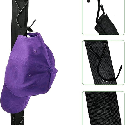 2Pcs Hockey Hanger Portable Hanging Drying Rack Sports Gear Organizer Hanging Straps with 5 Hooks Hockey Gifts for Home, Travel & Outdoor Using in Ice Hockey Skating Skiing Football Baseball Lacrosse