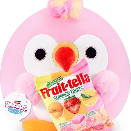 Snackles Series 2 14-inch Snackle by ZURU Cuddly Squishy Comfort 14-inch Plush with Licensed Snack Brand Accessory (Tucan&Fruit-tella)