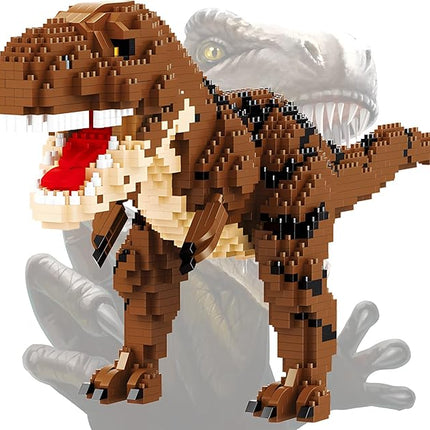 Dinosaur Tyrannosaurus Building Blocks Model Decor Micro Mini Blocks Toy Birthday for Age 6+ Children Adults Teens 1559 Pieces