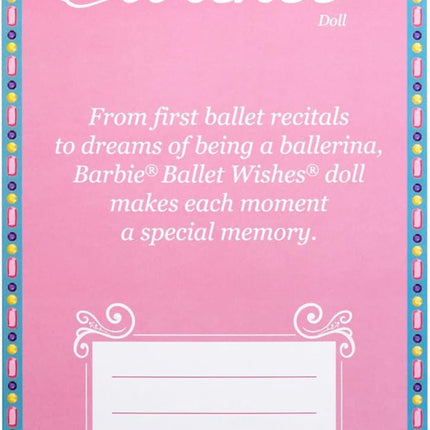 Barbie Brunette Ballet Wishes Doll with Blue and Purple Tutu and Accessories, Signature Collectible Toy for Adults and 6+ Years (JCW44)