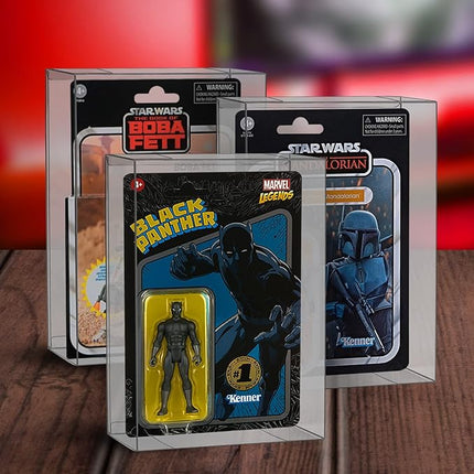 EVORETRO Action Figure Display Case Protector Compatible with Star Wars, Marvel Legends & GI Joe (Carded) 3.75'' Figurine 6/9, 44MM Depth