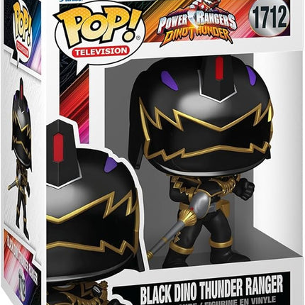 Funko Pop! TV: Power Rangers Dino Fury - Black Dino Thunder Ranger - Collectable Vinyl Figure - Gift Idea - Official Merchandise - Toys for Kids & Adults - TV Fans - Figure for Collectors and Display