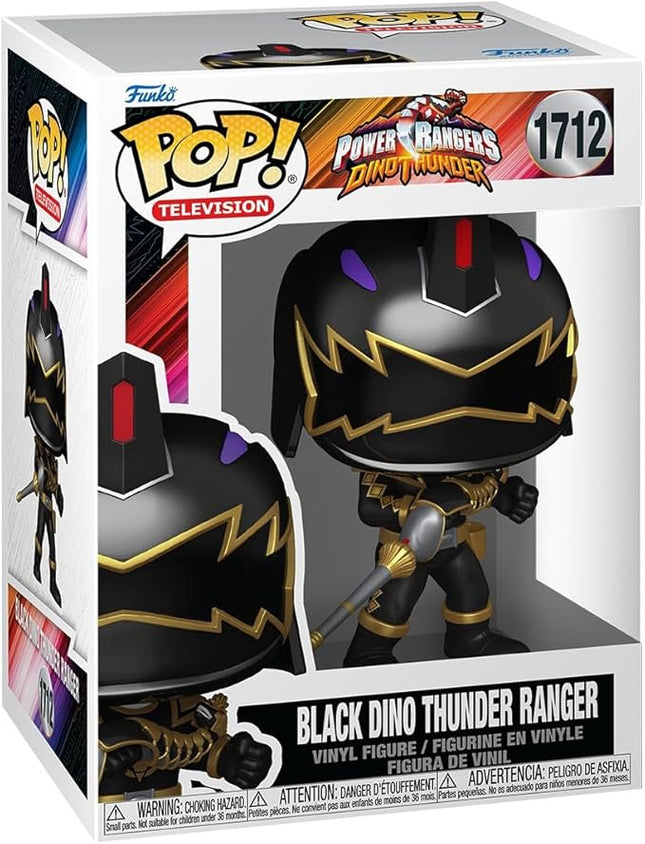 Funko Pop! TV: Power Rangers Dino Fury - Black Dino Thunder Ranger - Collectable Vinyl Figure - Gift Idea - Official Merchandise - Toys for Kids & Adults - TV Fans - Figure for Collectors and Display