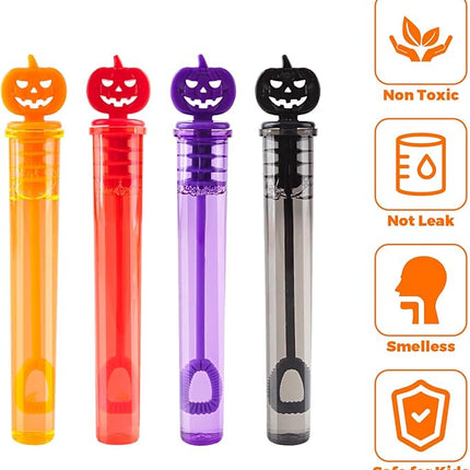 80PCS Halloween Party Favor, Bubble Wands for Kids, Trick or Treat Toys, Goodies Bag Fillers, Pinata Fillers, Mini Bubble Wands for Party