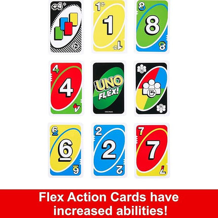 Mattel Games UNO Flex Card Game | Fun Games for Adult and Party Game Night | 2 to 6 Players (Amazon Exclusive)