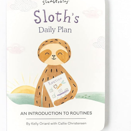 Slumberkins Sloth Snuggler & 2 Board Books Complete Set Bundle | Promotes Routines, Relaxation & Coping Skills | Social Emotional Learning Soft Plush Animal (Sloth Snuggler Plush + 2 Board Books)