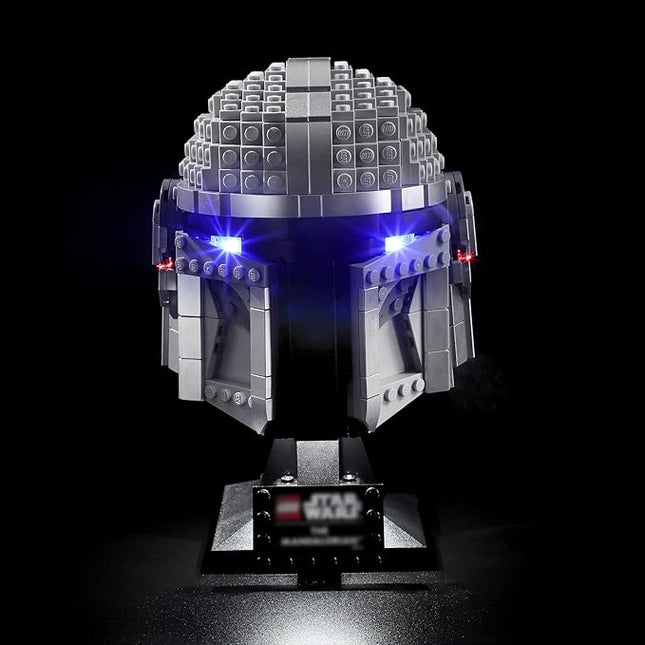 BRIKSMAX Led Lighting Kit for Star Wars The Mandalorian Helmet - Compatible with Lego 75328 Building Blocks Model- Not Include The Lego Set