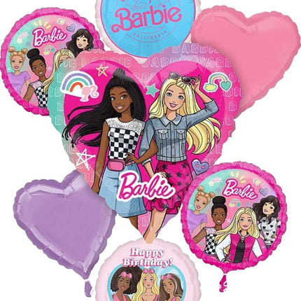 Barbie's Birthday Party Supplies Dream Together Foil Balloon Bouquet Decorations