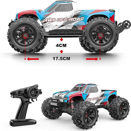 MJX 16208 1/16 RTR Brushless RC Cars, Top Speed 42mph 4x4 Hobby Electric Off Road Jump Remote Control Truck, Adult RC Monster All Terrain Remote Control Cars