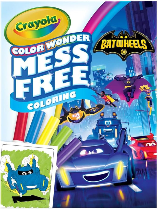 Crayola Batwheels Color Wonder Activity Set, Batman Mess Free Coloring Pages for Toddlers, Batman Gifts, Toys for Boys & Girls