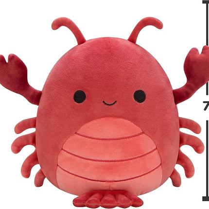 Squishmallows Original 7-Inch Sealife Box Set – Forina Green Spotted Jellyfish, Kai Orca Whale, Laslow Blue Marbled Beluga, Lorono Red Lobster – Official Jazwares Plush (Little)