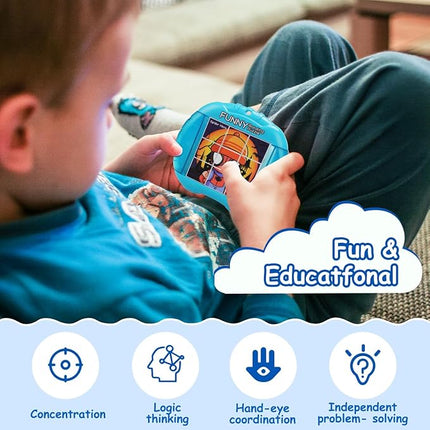 3D Rotating Puzzles for Kids 3 4 5 6 7 8 Year Old, 4 Puzzles in 1, Toddler Toy for Travel, Car, Airplane, Road Trip Activities, Fine Motor Skills, Fidget, Boys & Girls Gifts