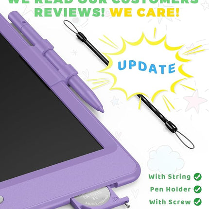KOKODI 10 Inch LCD Writing Tablet, Purple Drawing Boards for Kids(Purple)