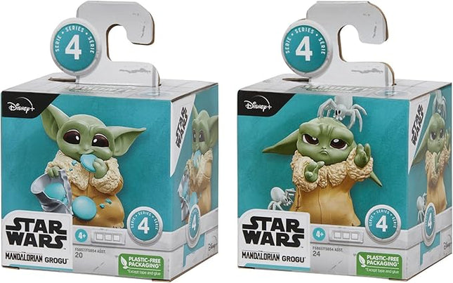 STAR WARS The Bounty Collection Series 4, 2-Pack Grogu Collectible Figures, 2.25-Inch-Scale Pesky Spiders, Cookie Eating, Ages 4 and Up