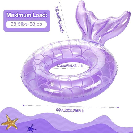 MoKo Inflatable Swimming Ring, Cute Pool Float Tube Decorations Swim Tubes Outdoor Pool Beach Water Floats Party Supplies Floaties