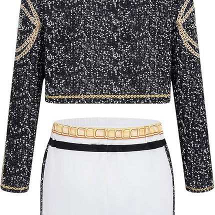 Girls Demon Pop Singer Hunters Costume 3-14 Years Stage Dance Idol Cosplay Outfit, Kids Halloween Costumes