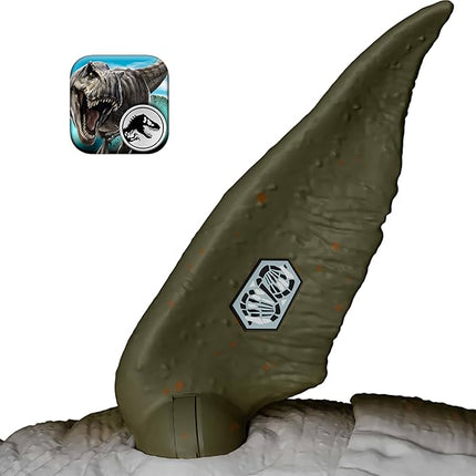 Mattel Jurassic World Rebirth Bite N Blast Mosasaurus Action Figure & Mini Dilophosaurus, Wide Jaw Dinosaur Toy, Movie-Accurate Posable, Digital Play