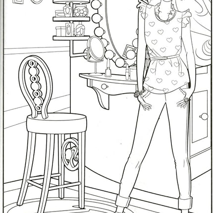 Barbie Coloring Book and Sticker Activity Set for Kids - Bundle with Book, Imagine Ink, Play Pack, Stickers and More