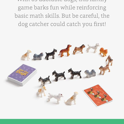 SimplyFun Walk The Dogs Math Game - One of The Most Fun Games for Kids Ages 8 and Up - Play to Practice Counting & Sorting- 2 to 5 Players