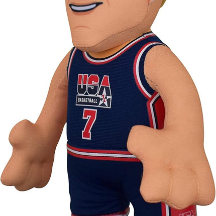 Bleacher Creatures USA Basketball Larry Bird 10" Plush Figure- A Dream Teamer for Play or Display