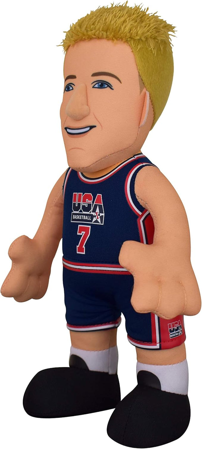 Bleacher Creatures USA Basketball Larry Bird 10" Plush Figure- A Dream Teamer for Play or Display