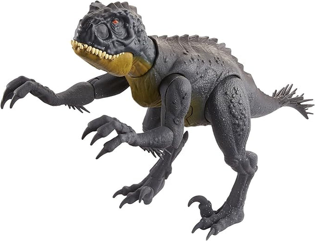 Mattel Jurassic World Toys Slash ‘N Battle Scorpios Rex Action & Sound Dinosaur Figure Camp Cretaceous with Movable Joints, Slashing & Tail Whip Motions & Roar Sound, Kids Gift Ages 4 Years & Up